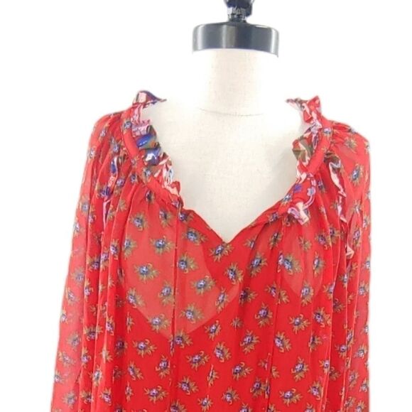 Gorgeous floral print peasant dress medium - Picture 9 of 14